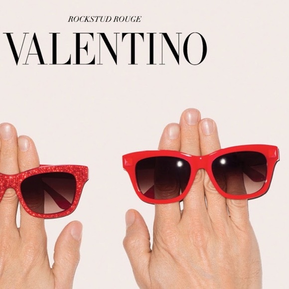 Authentic  ❤️‍🔥Valentino Red Stud 681S Womens Sunglasses - Picture 6 of 16